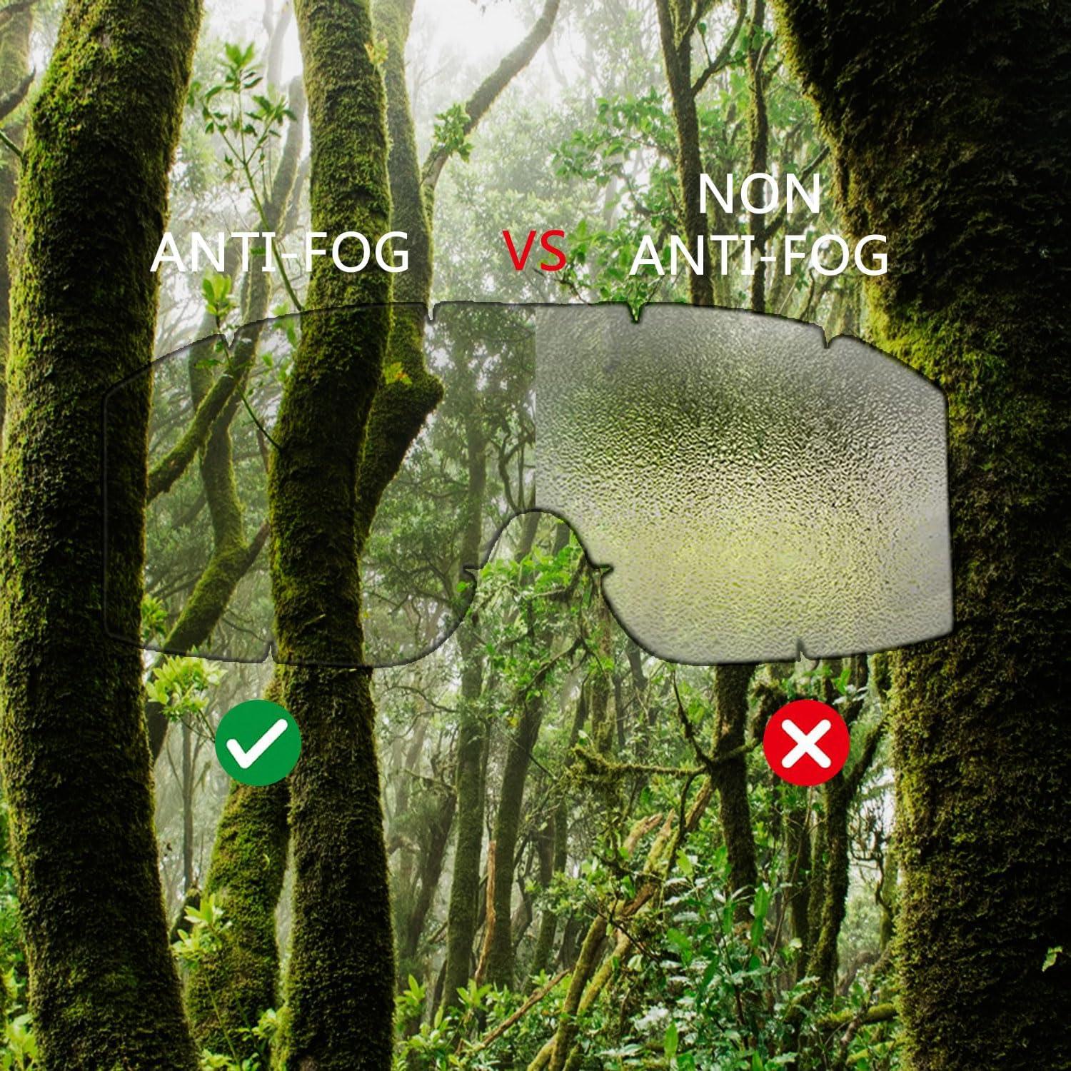 Gafas Tácticas SPOSUNE Anti Niebla con 3 Lentes Intercambiables