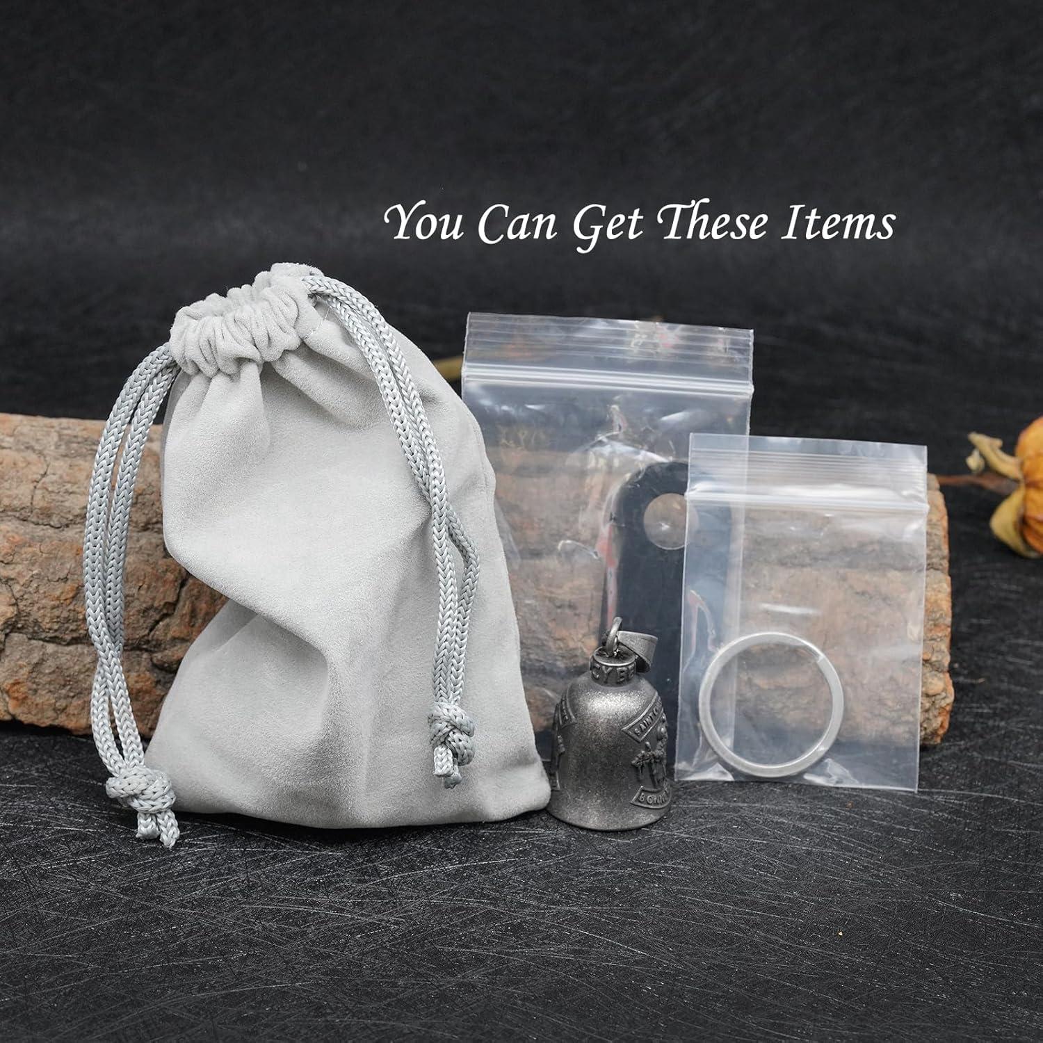 Campana de Motocicleta MOYOZZ Ala de Ángel Negra 3.81cm