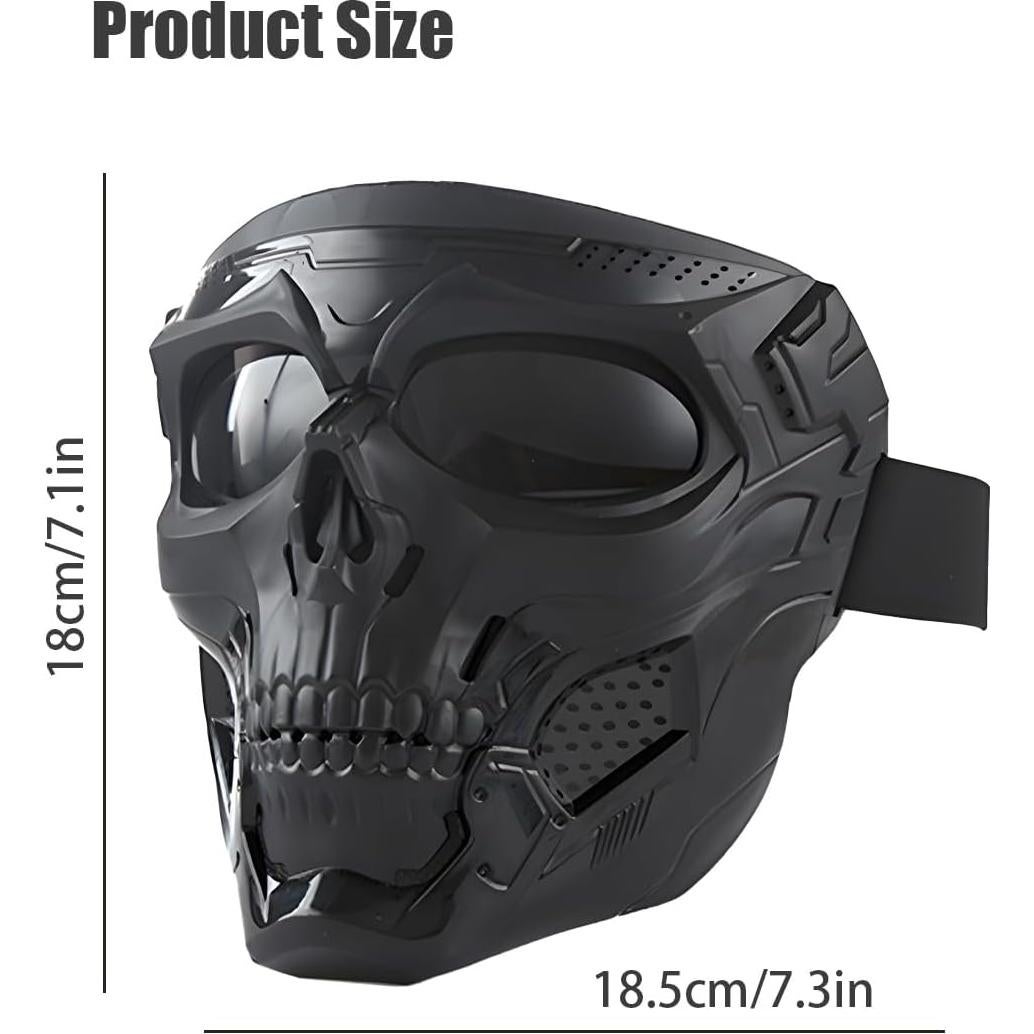 Gafas de Motocicleta Wokyo Anti Niebla con Máscara Facial