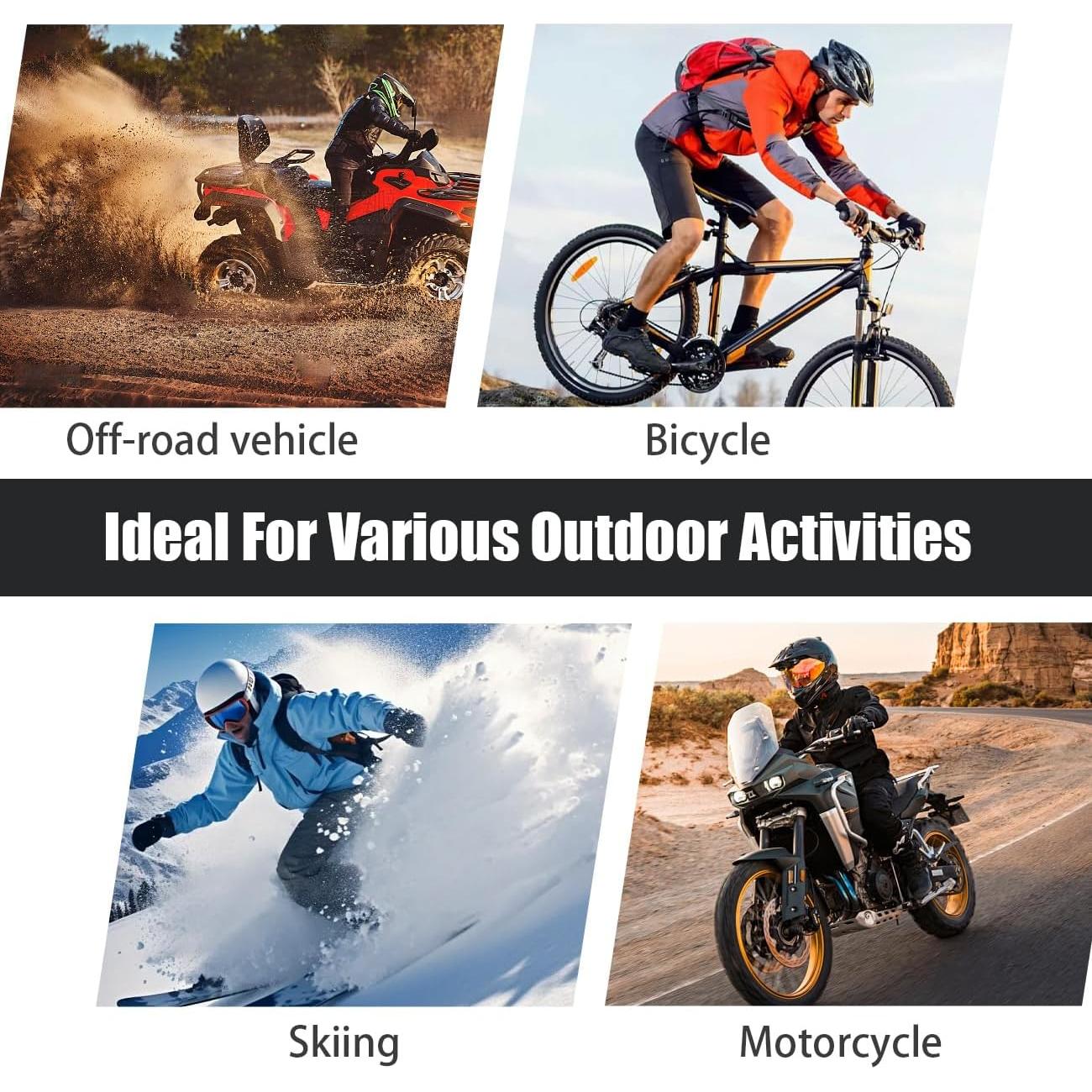 Gafas de Motocicleta Wokyo Anti Niebla con Máscara Facial