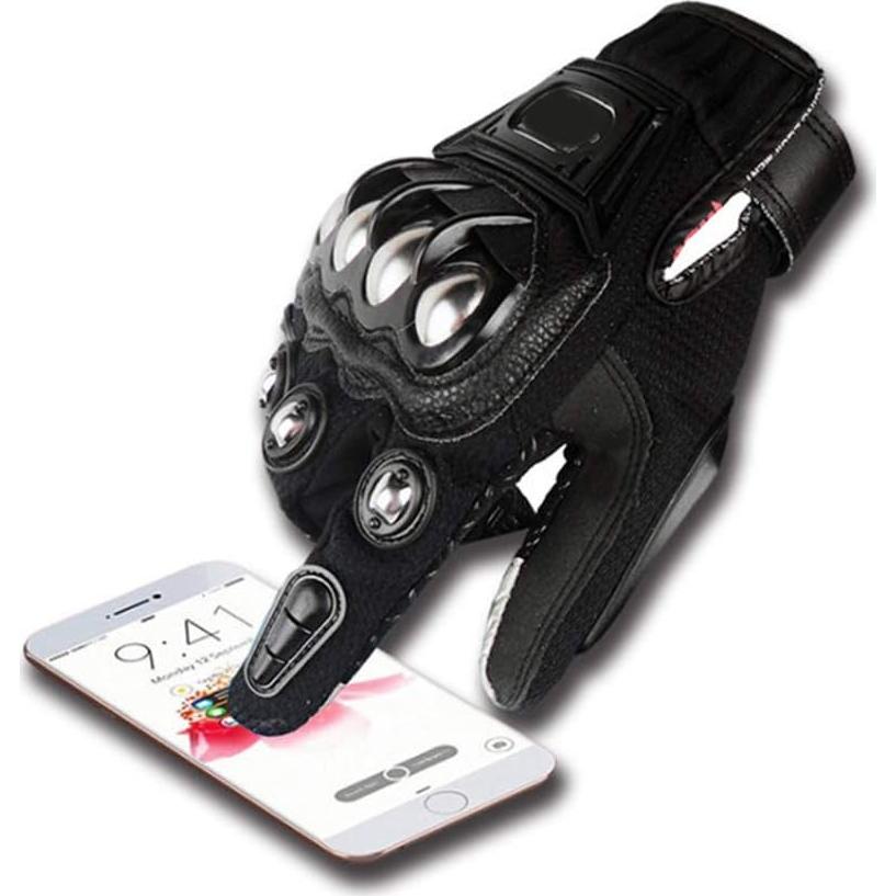 Guantes de Seguridad para Motocicleta Oubaiya JK-10C Medianos Negros