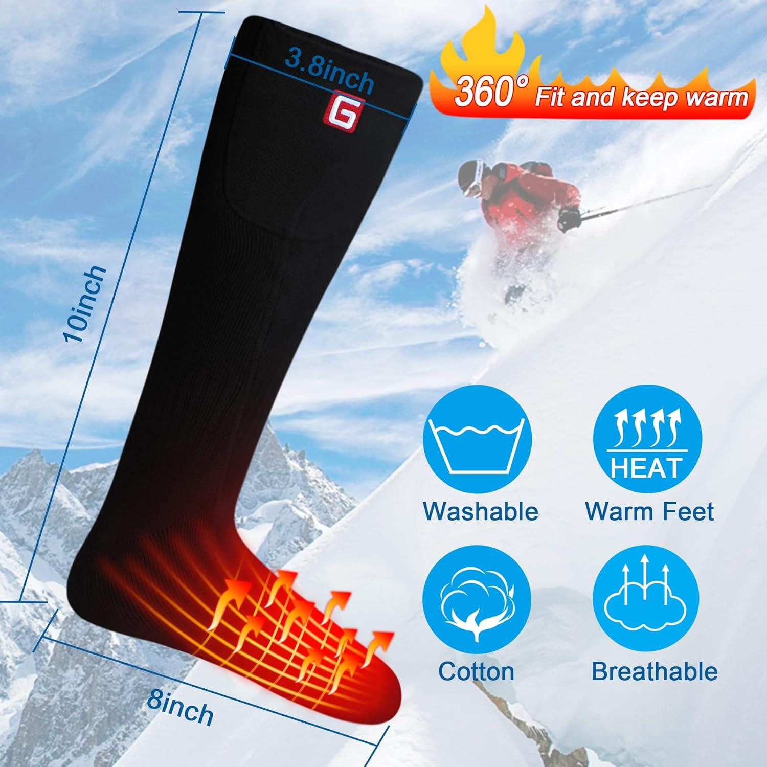 Calcetines Calentados Eléctricos Autocastle Unisex Recargables