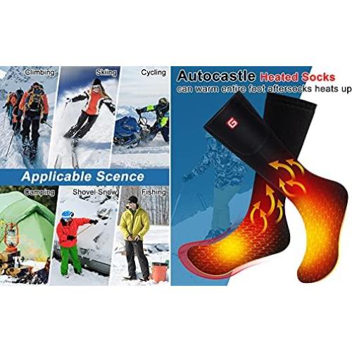 Calcetines Calentados Eléctricos Autocastle Unisex Recargables