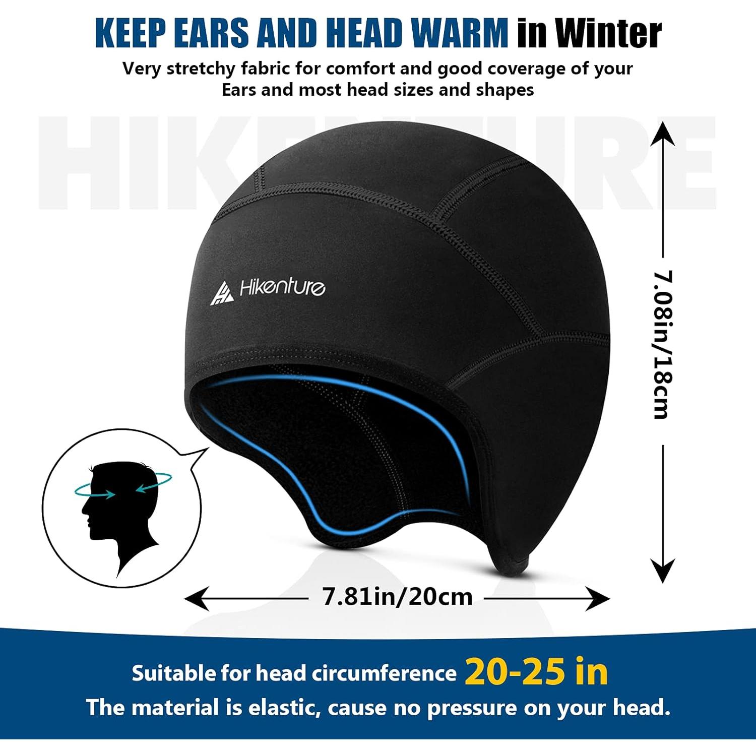 Gorro Térmico HIKENTURE para Casco Invierno Unisex Negro