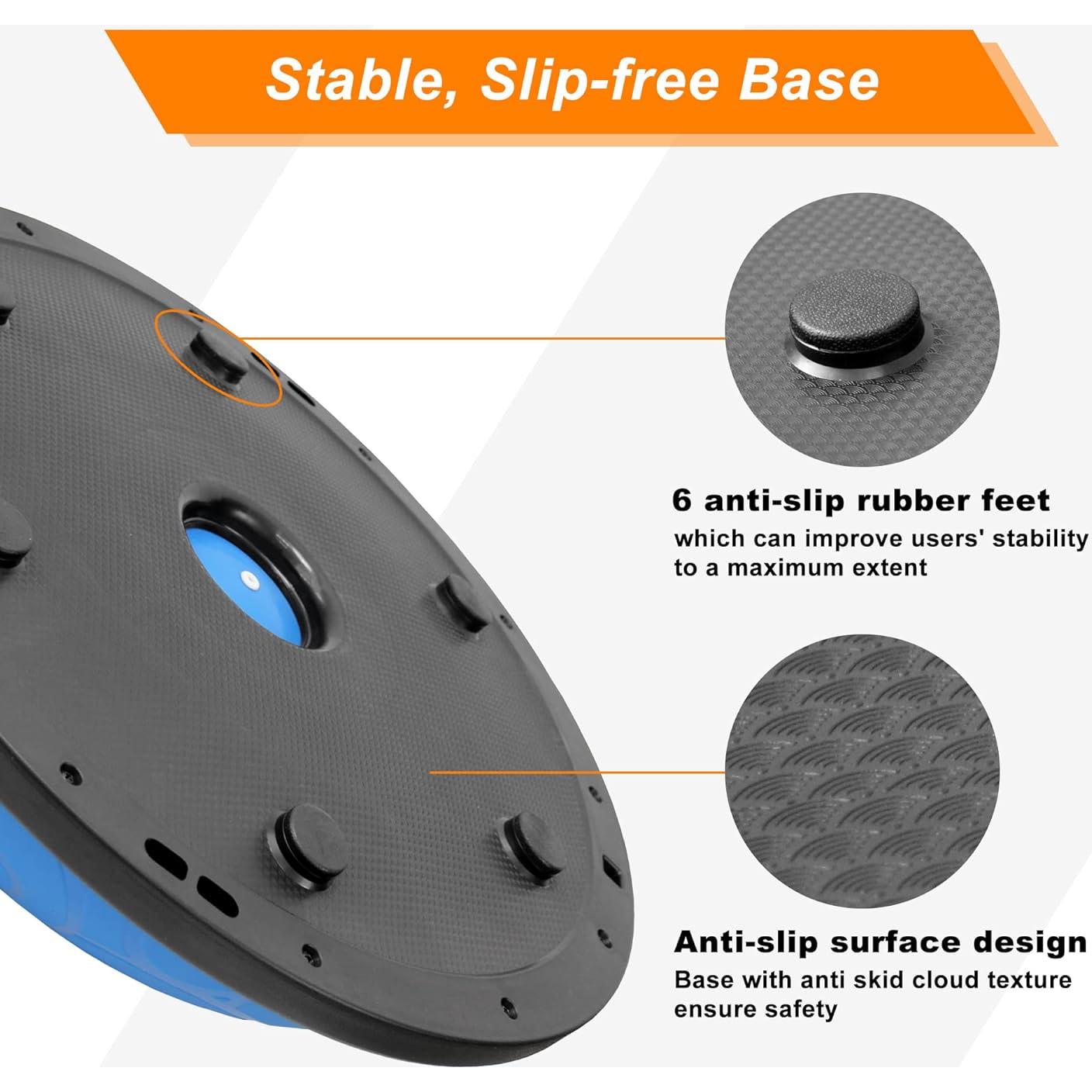 Media Bola de Equilibrio ATIVAFIT con Bandas de Resistencia