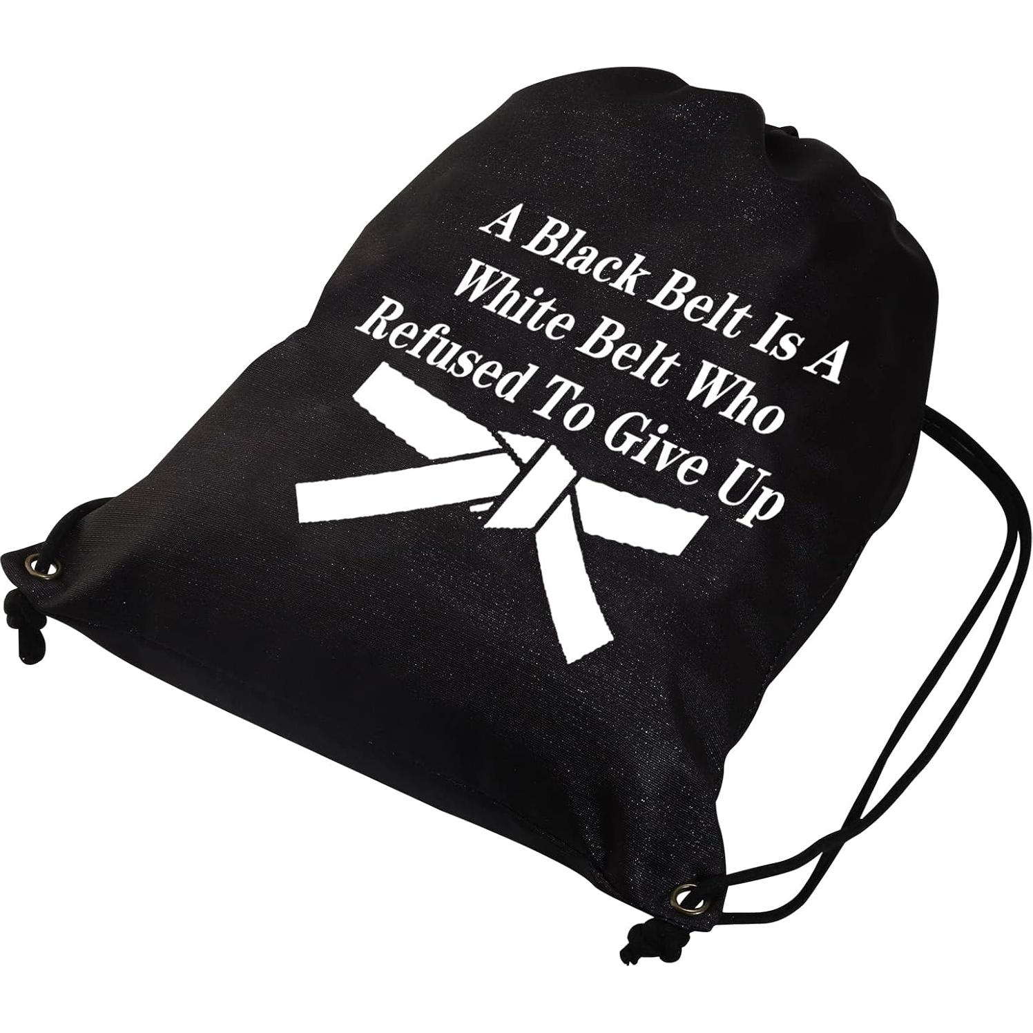 Mochila de Cuerda JYTAPP para Artes Marciales - Negro 33.8x40cm