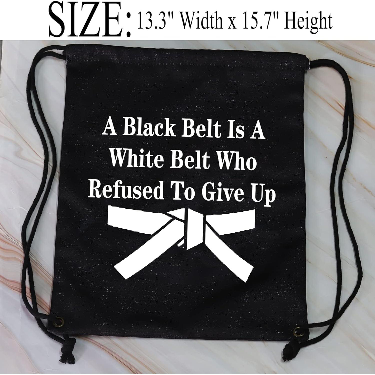 Mochila de Cuerda JYTAPP para Artes Marciales - Negro 33.8x40cm