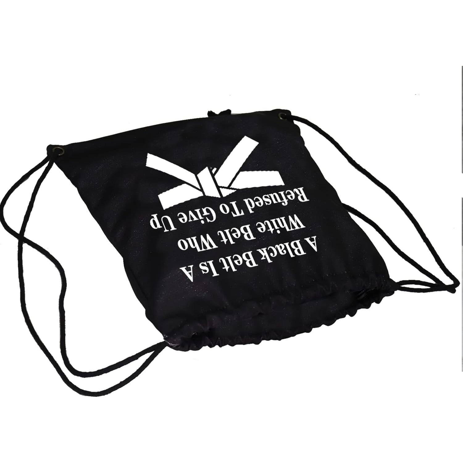 Mochila de Cuerda JYTAPP para Artes Marciales - Negro 33.8x40cm