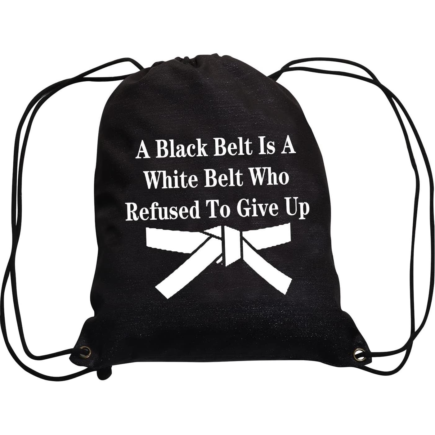 Mochila de Cuerda JYTAPP para Artes Marciales - Negro 33.8x40cm