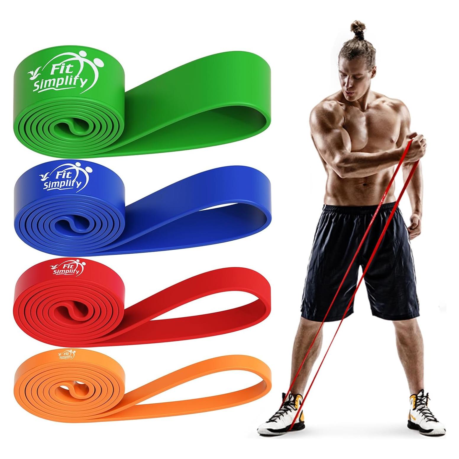 Fit Simplify Pull Up Assist Resistance Bands for Fitness, Physical Therapy, Stretching, Mobility and Exercise