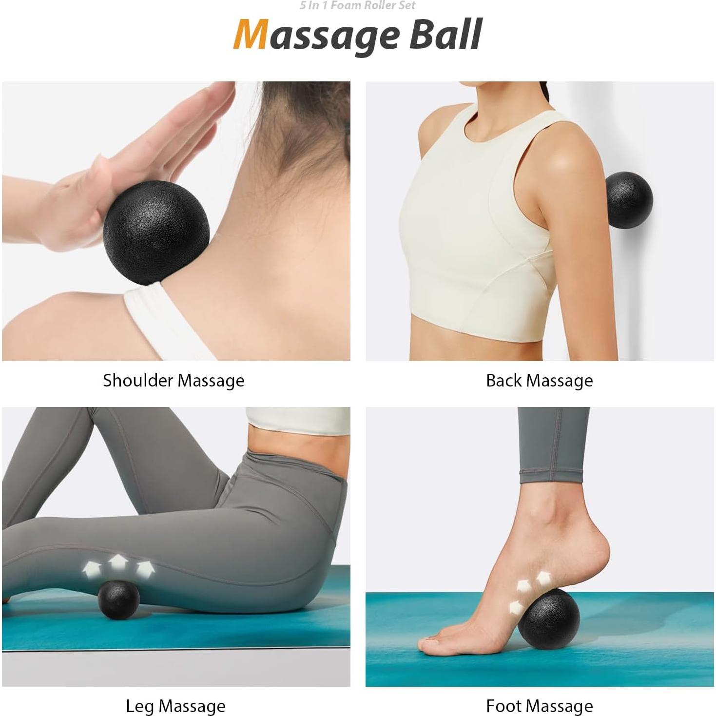 Set de Rodillos de Espuma 5 en 1 SUBCULTUREPICK para Masaje