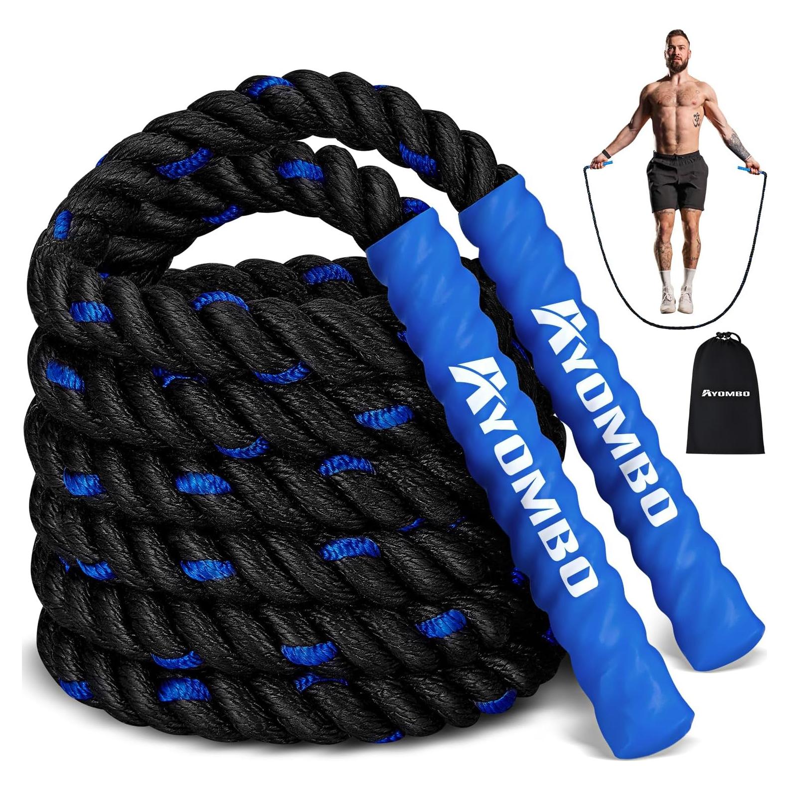 Cuerda de Salto con Peso Ayombo 1LB para Fitness y Boxeo