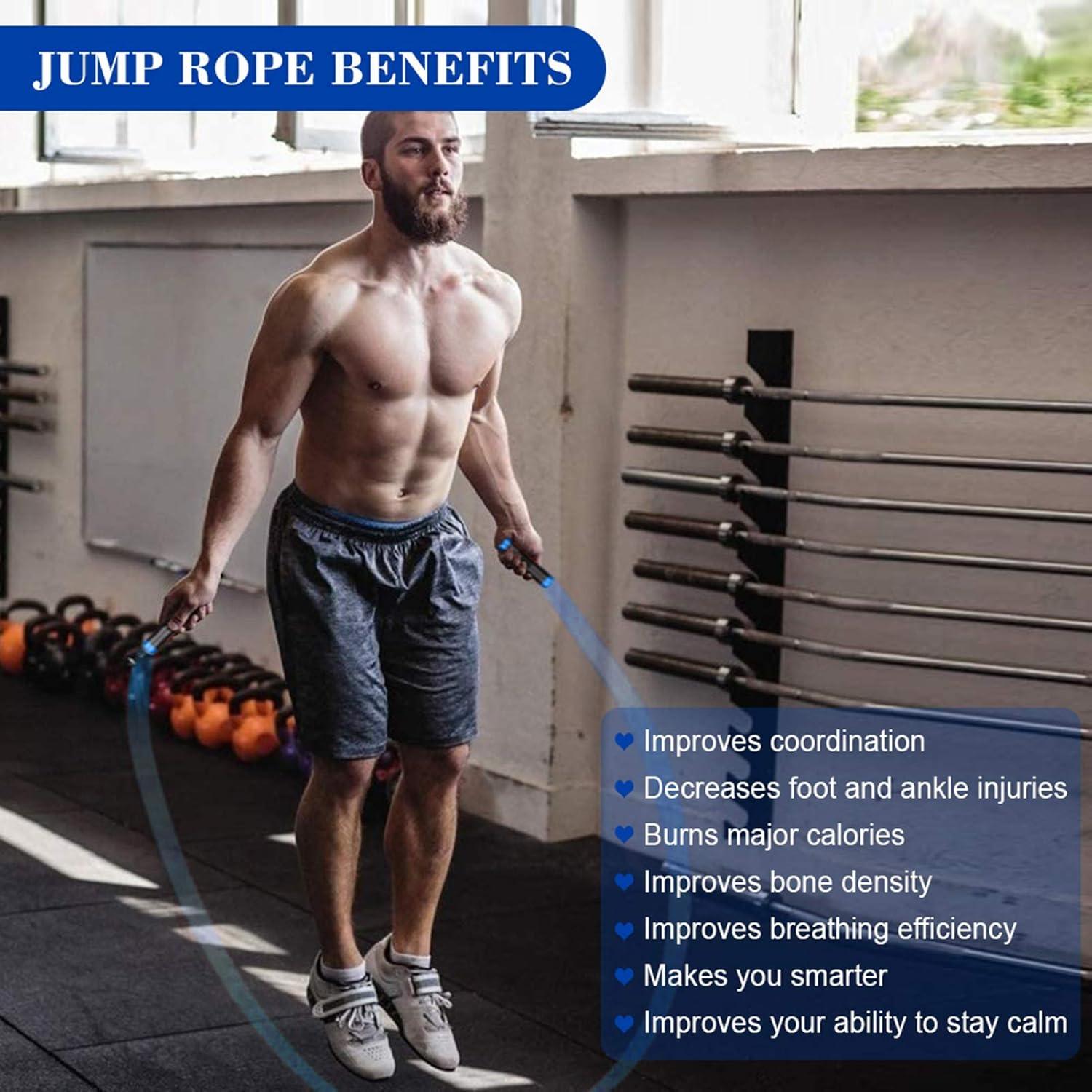 Cuerda de Salto Redify con Peso 0.45KG Ajustable 3.05m