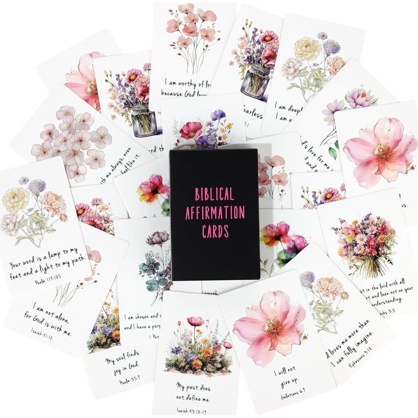 Tarjetas de Afirmación Cristiana JoycuFF - 50 Afirmaciones Positivas