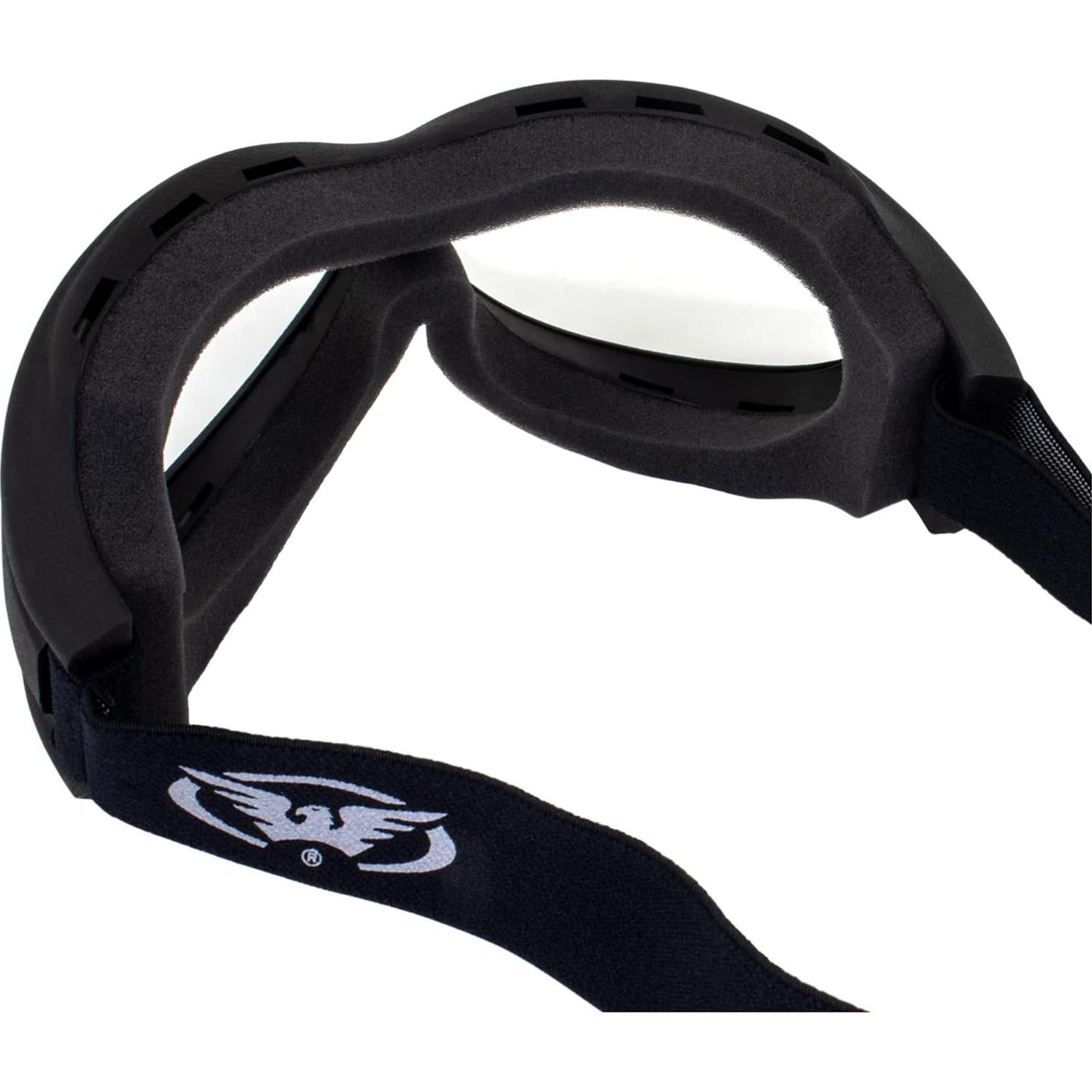 Gafas de Motocicleta Global Vision Big Ben - Marco Negro, Lente Clara