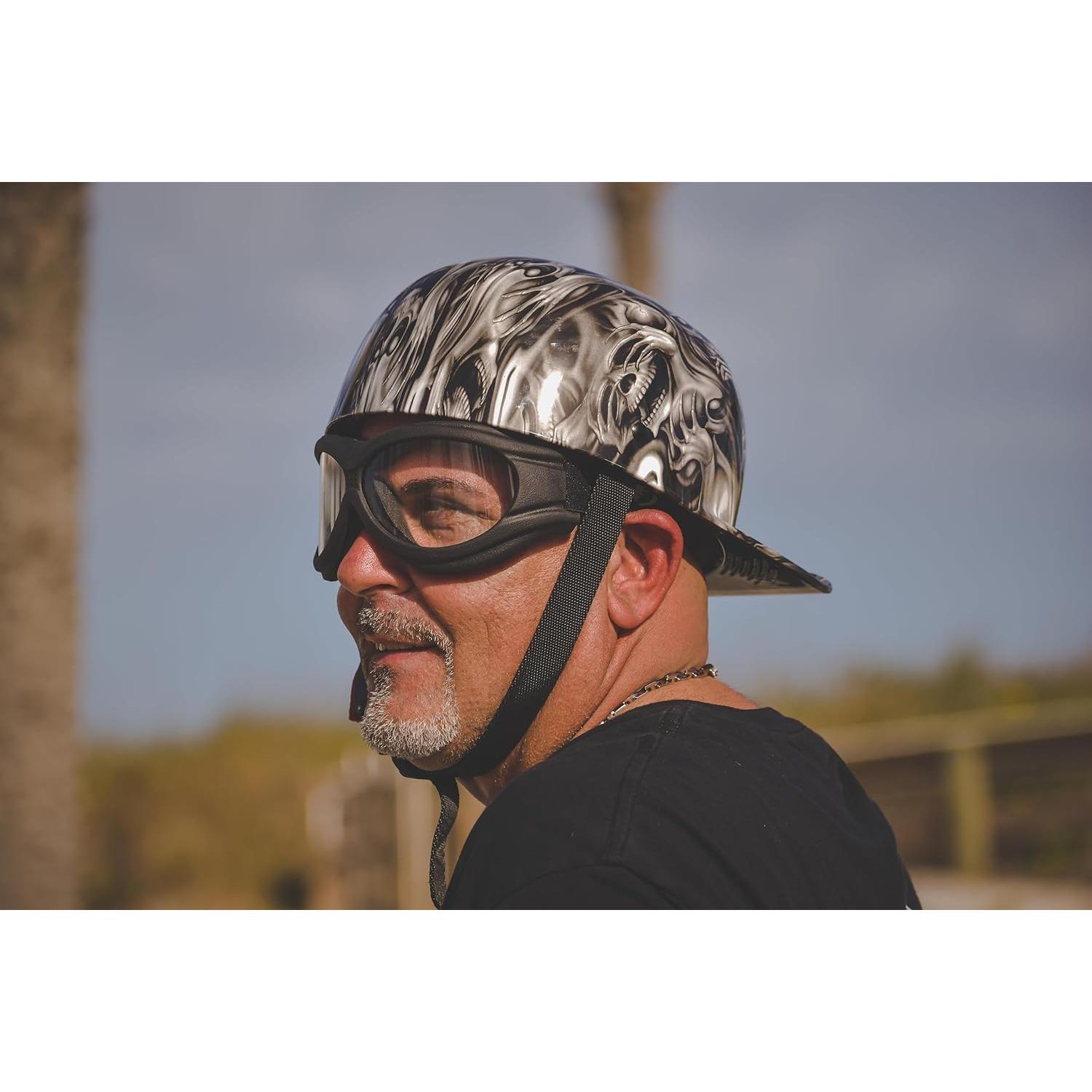 Gafas de Motocicleta Global Vision Big Ben - Marco Negro, Lente Clara