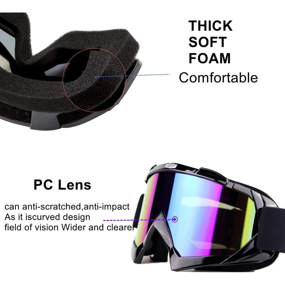 Gafas de Esquí Unisex - Paquete de 2, Anti-Vaho y UV400