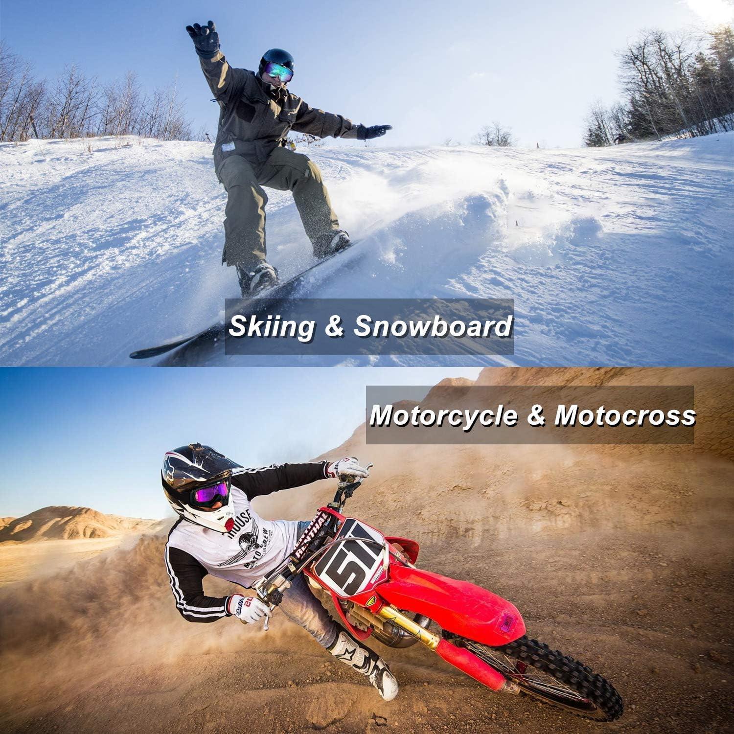 Gafas de Esquí Unisex - Paquete de 2, Anti-Vaho y UV400