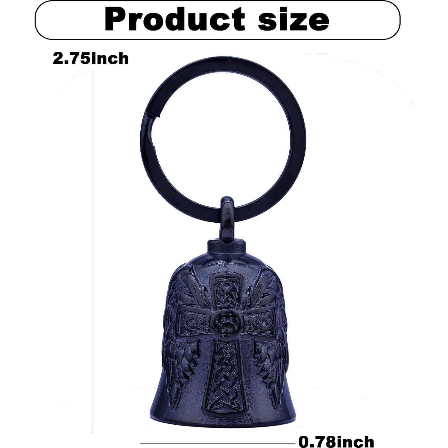 Campana de Motocicleta CYZBTBl 3D Negra - Accesorio de Seguridad