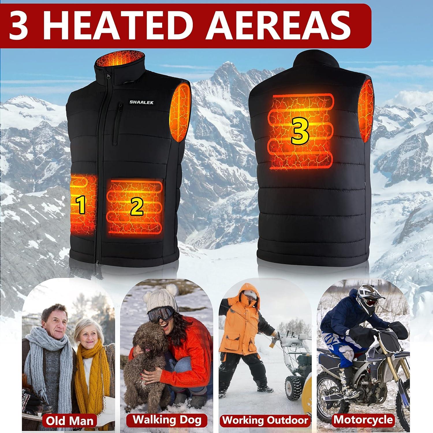 Chaleco Térmico Unisex CHAALEK con Batería 10000mAh - 3 Niveles