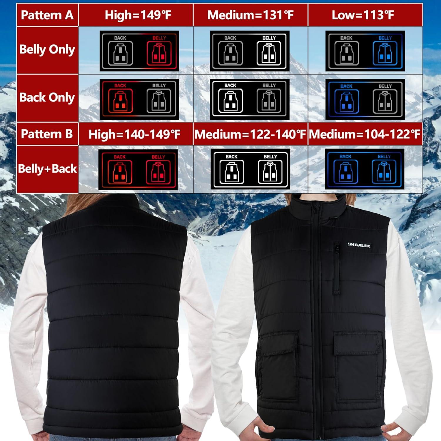 Chaleco Térmico Unisex CHAALEK con Batería 10000mAh - 3 Niveles