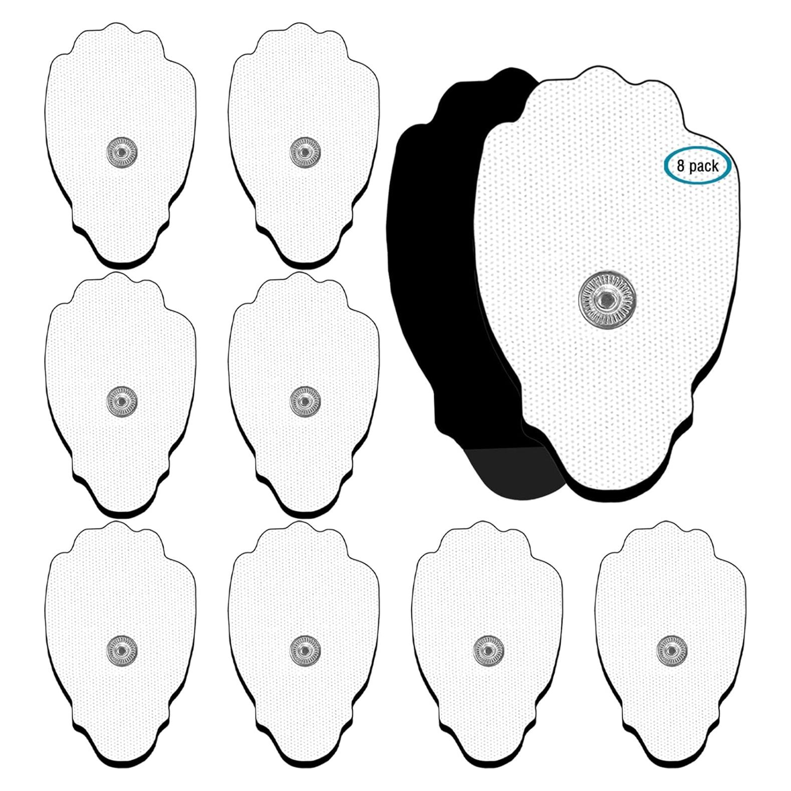 PADS de Reemplazo TENS anrlafie 8PCS Reutilizables 7.62x4.57cm