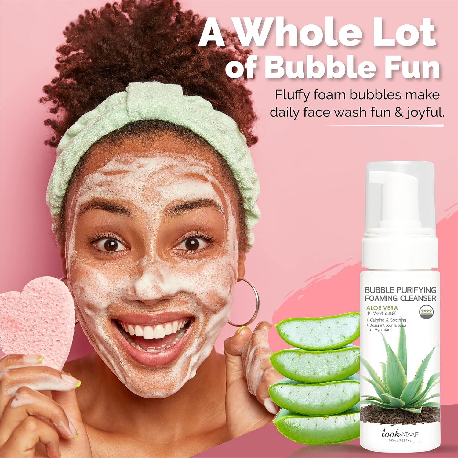 Limpiador Facial Espumoso Lookatme Aloe Vera 150g - Piel Sensible