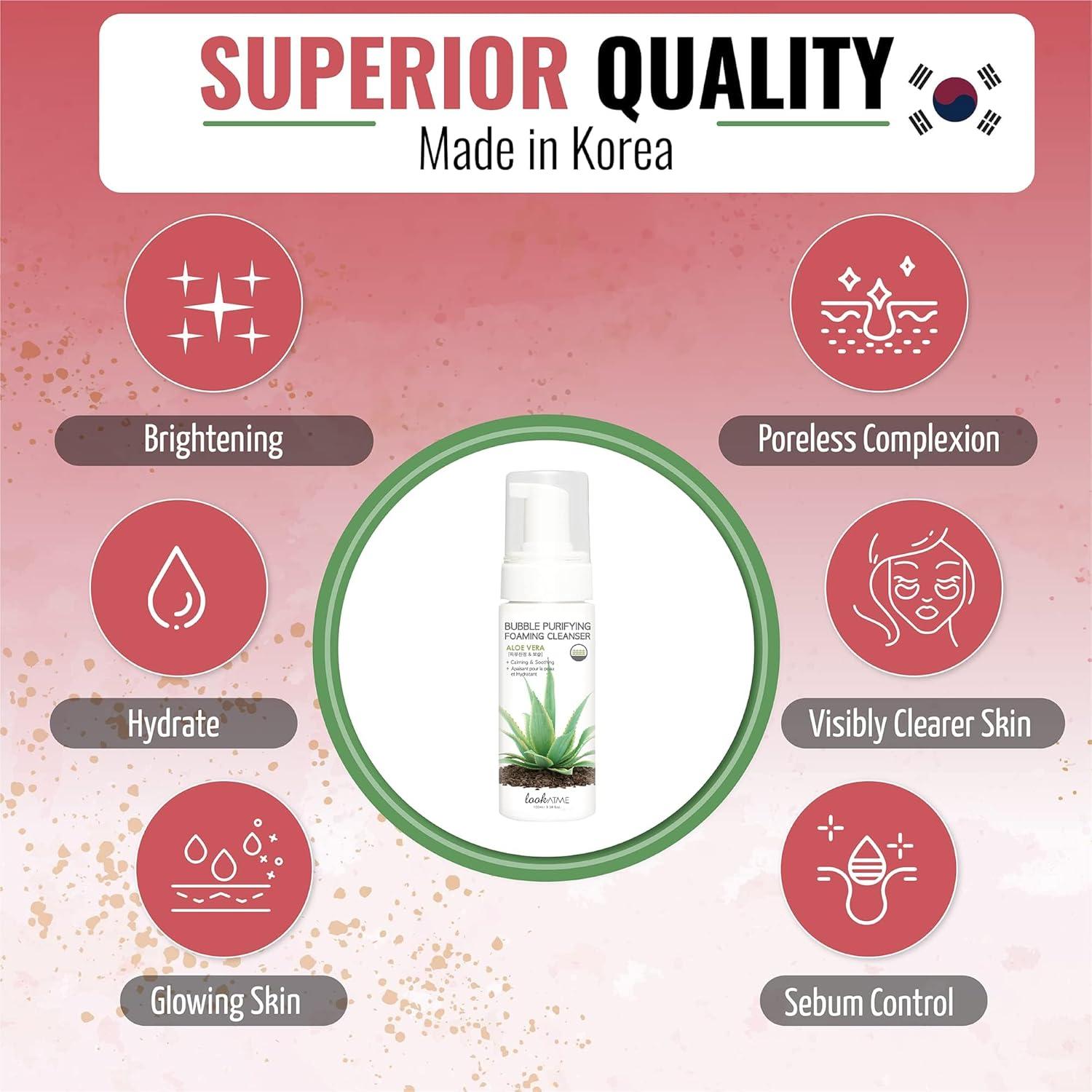 Limpiador Facial Espumoso Lookatme Aloe Vera 150g - Piel Sensible