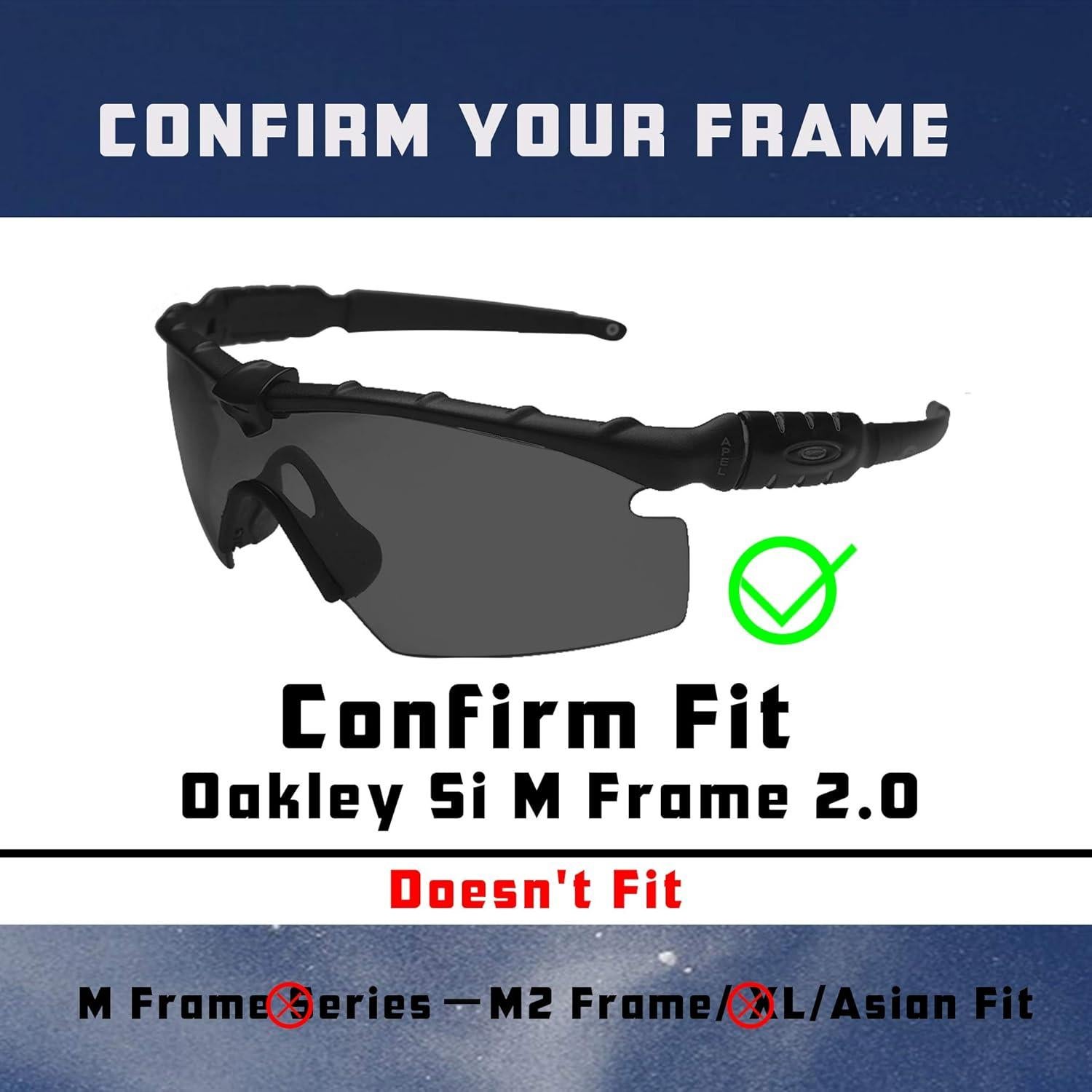 Lentes Reemplazo Polarizados Oakley Si M Frame 2.0 Espejo Azul