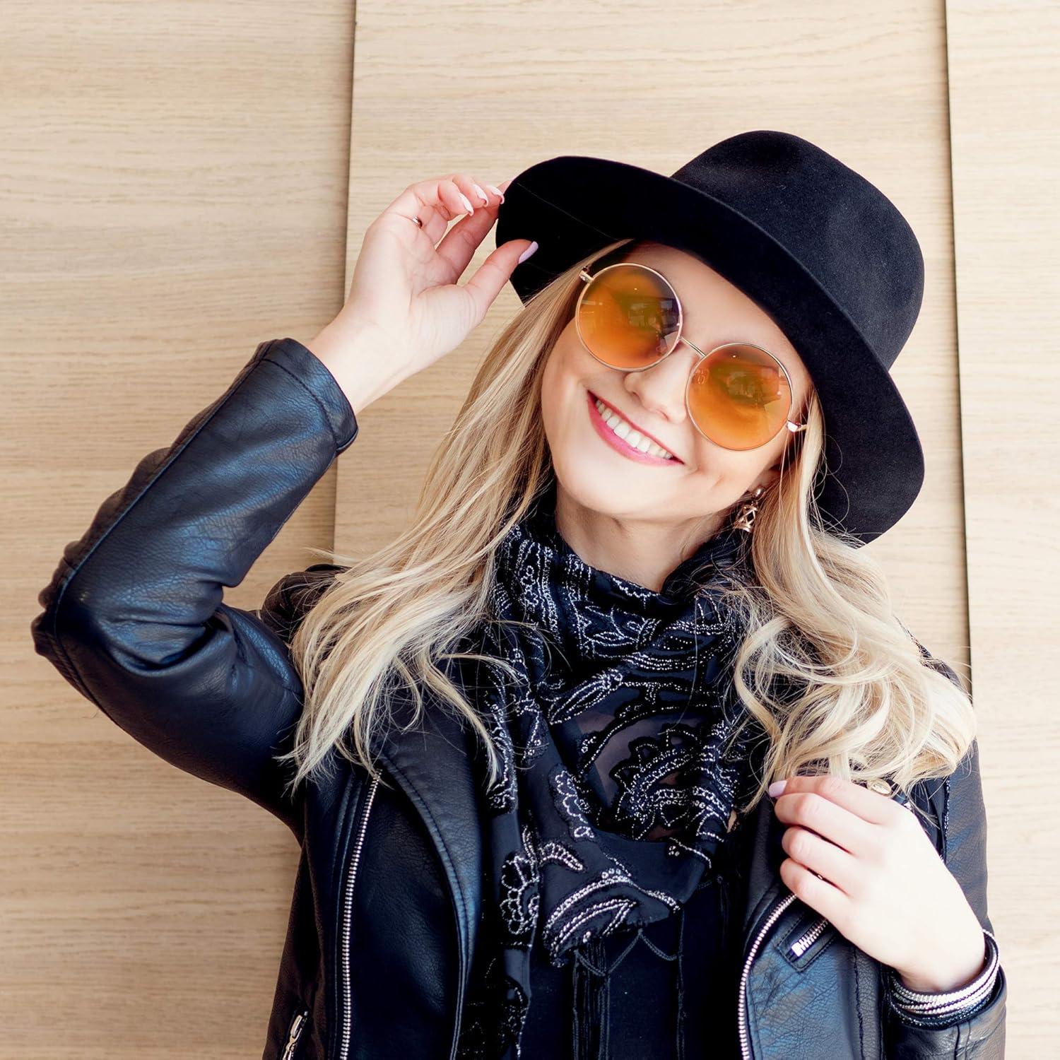 Gafas de Sol Redondas SunnyPro Retro UV400 Lente Naranja