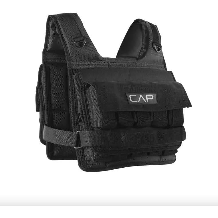 Chaleco con peso ajustable CAP Barbell 9.07 kg - Negro