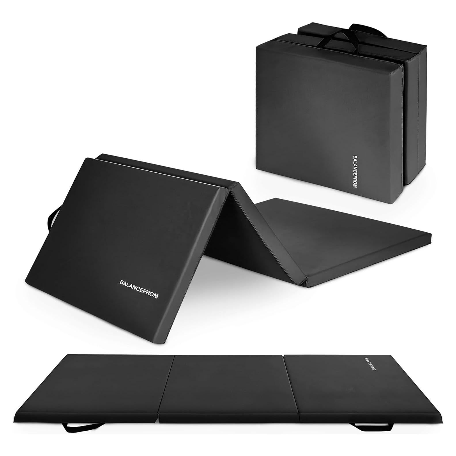 Mat de Gimnasia Plegable BalanceFrom 1.83x0.61m 5.08cm Negro