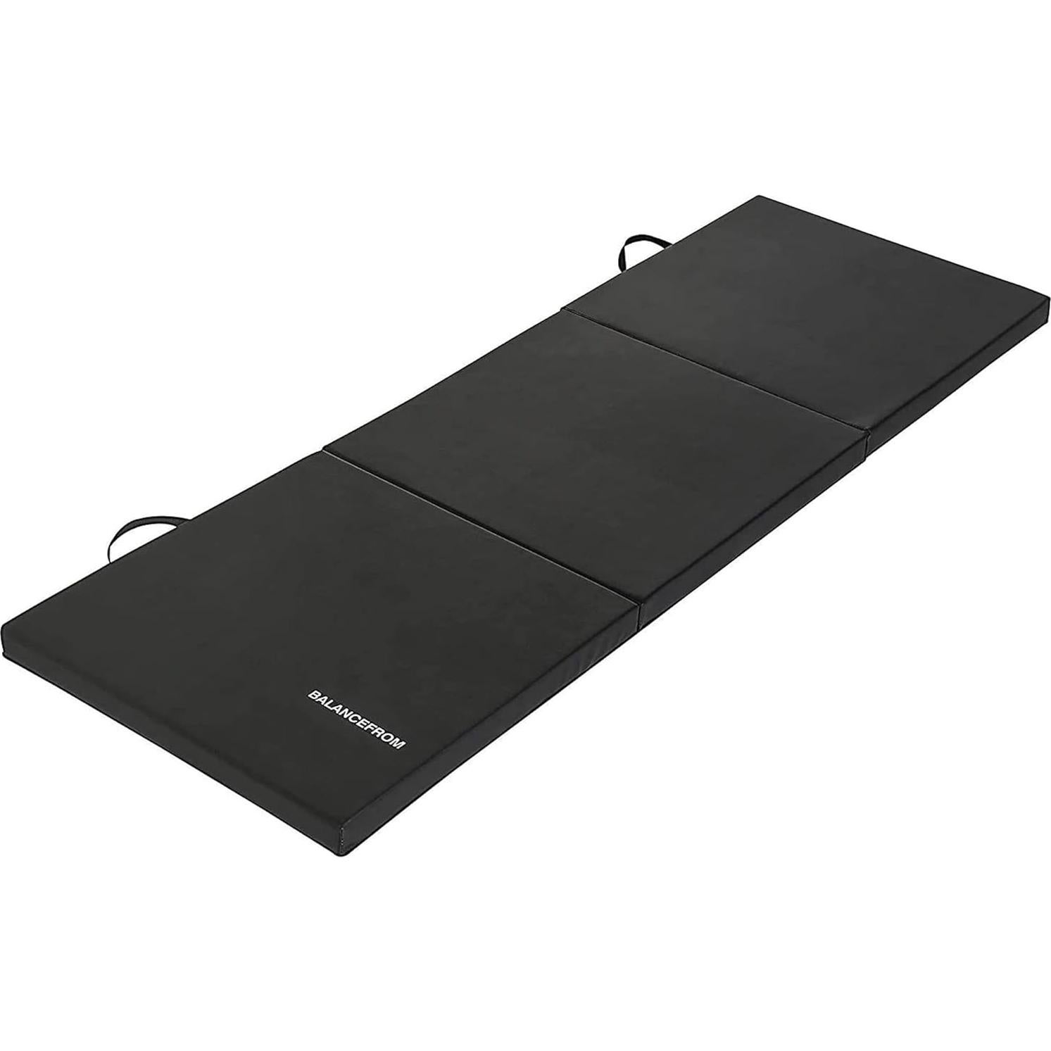 Mat de Gimnasia Plegable BalanceFrom 1.83x0.61m 5.08cm Negro