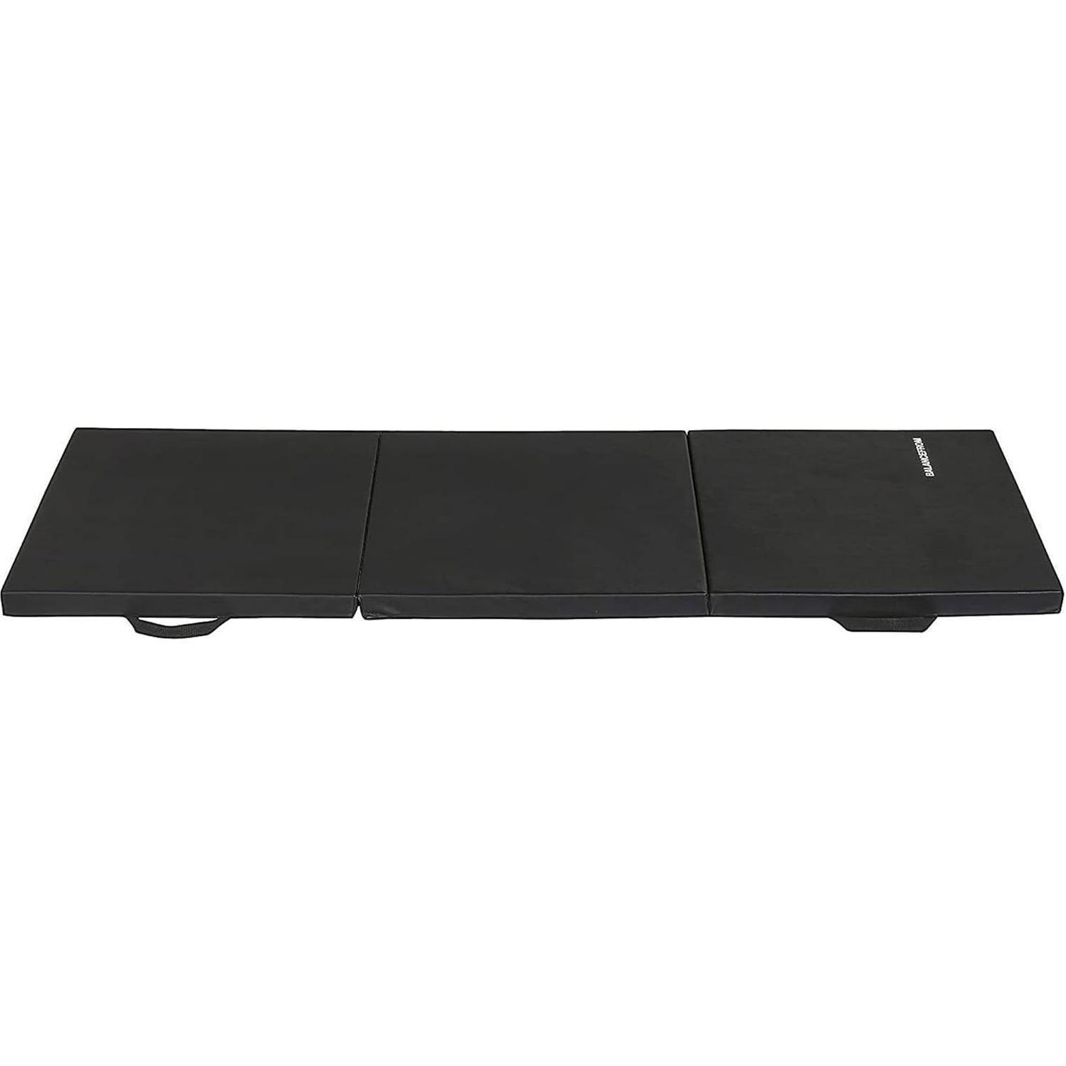 Mat de Gimnasia Plegable BalanceFrom 1.83x0.61m 5.08cm Negro