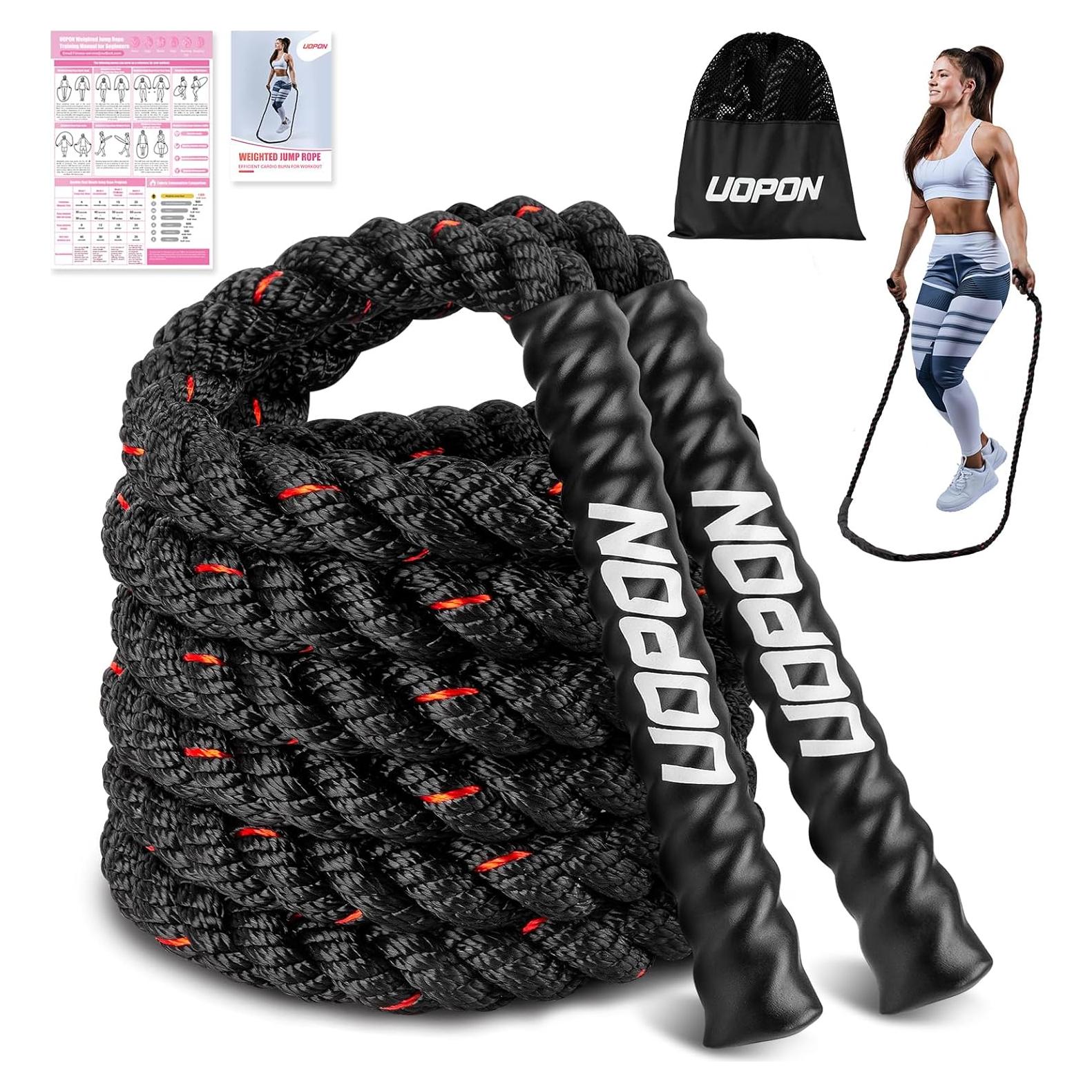 Cuerda de Salto Pesada UOPON 1.25 lbs (0.57 kg) para Mujeres