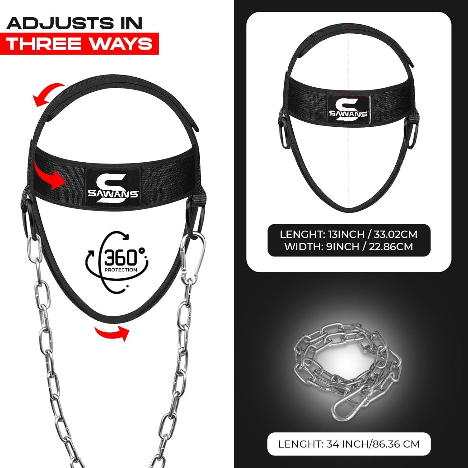 Arnés de Entrenador de Cuello SAWANS - Ajustable, Neopreno