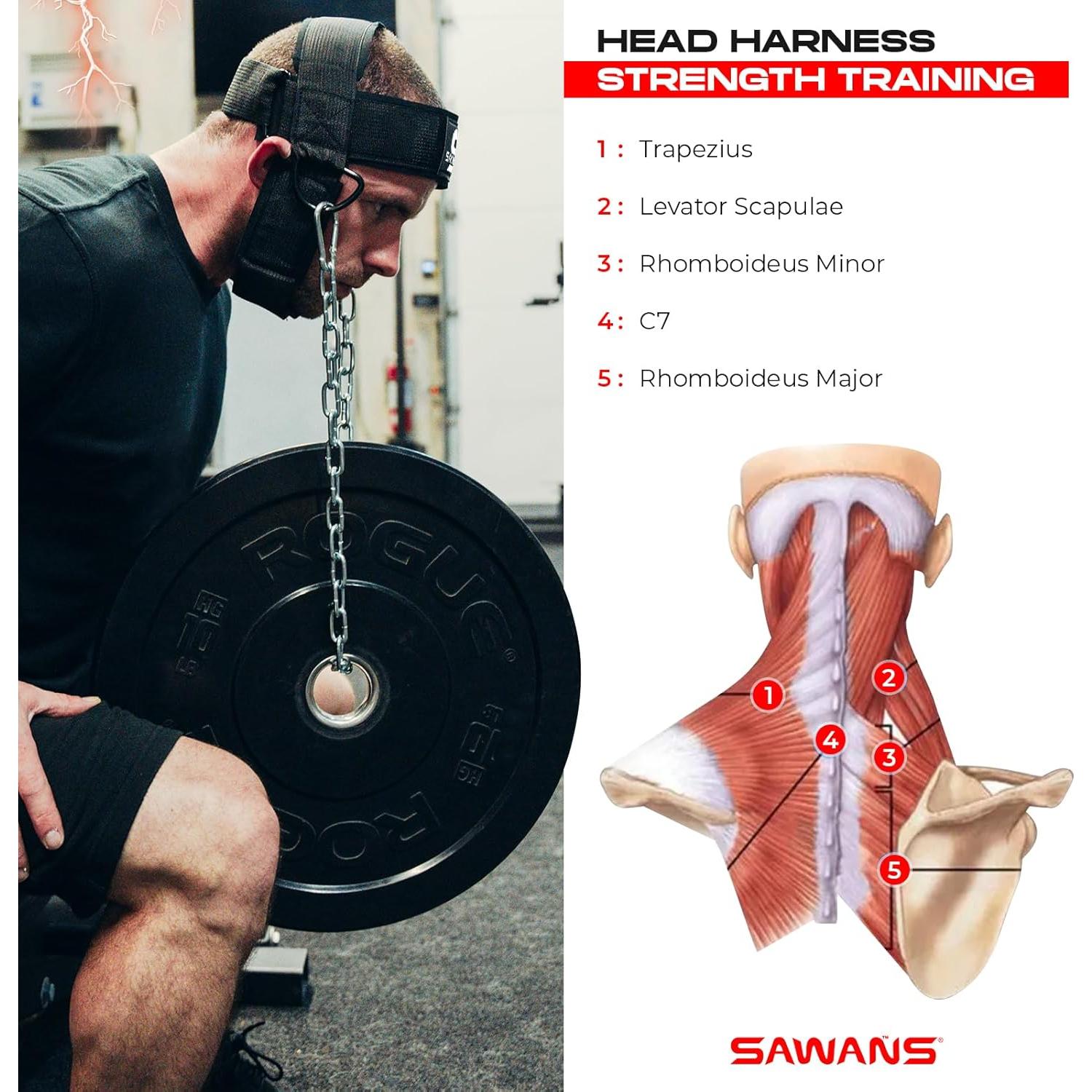 Arnés de Entrenador de Cuello SAWANS - Ajustable, Neopreno
