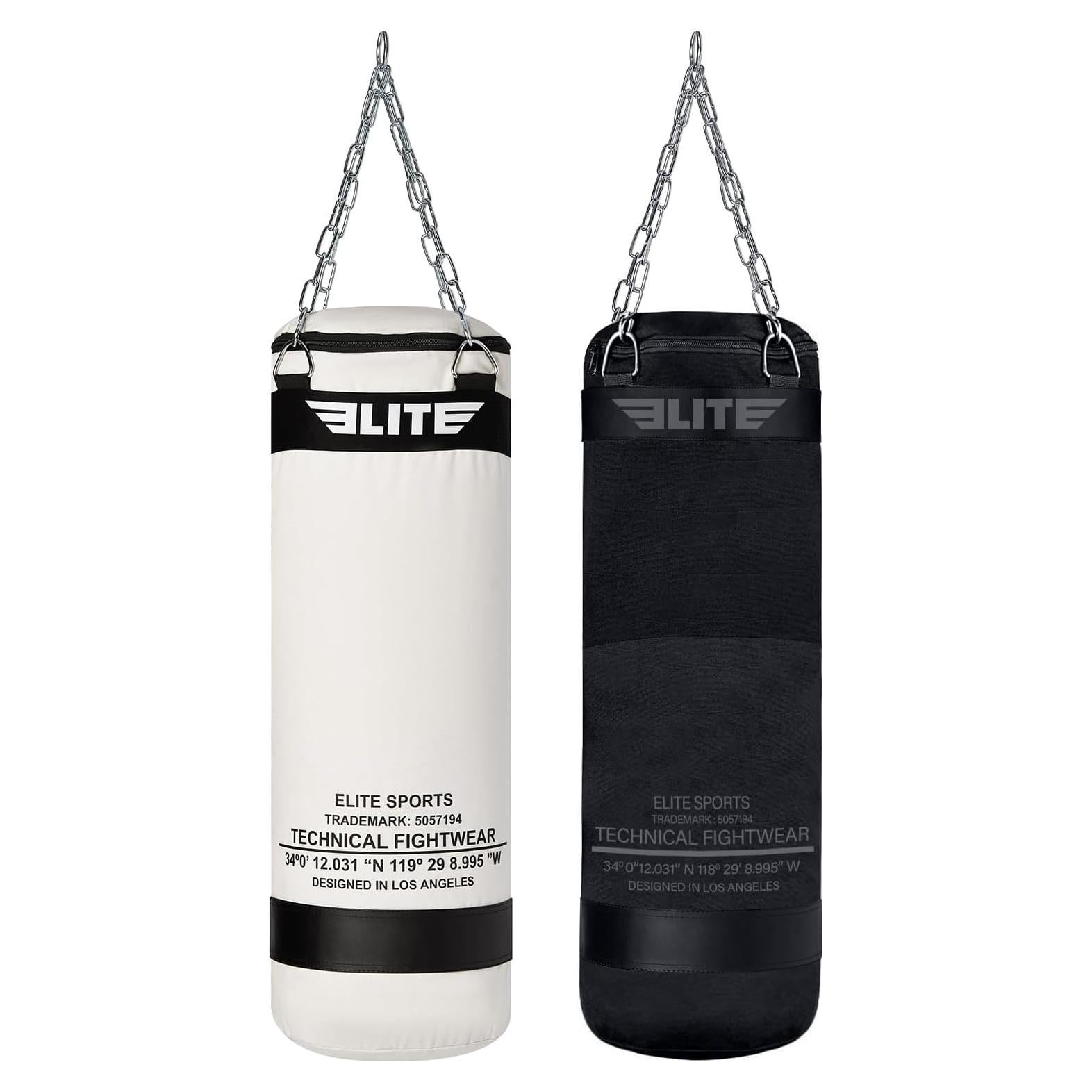 Canvas Punching Bags MMA Muay Thai Kickboxing Training Boxing Punching Bag with Chains - UNFILLED