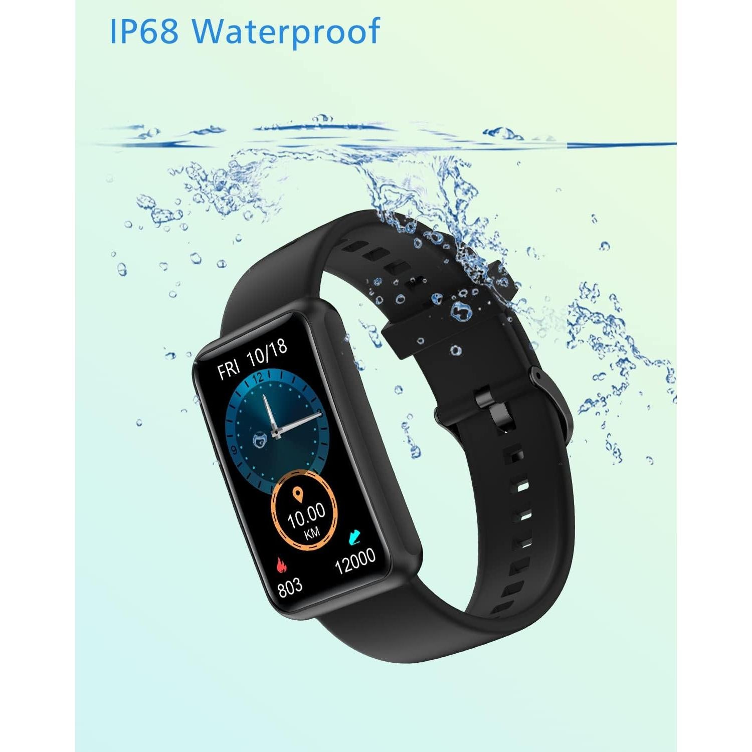 Reloj de Fitness Cloudpoem S2 Negro IP68 Pedométrico 1.47"