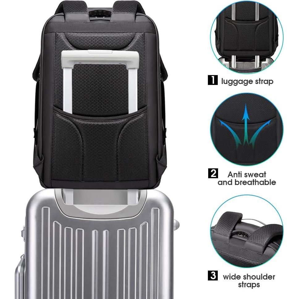 Mochila Antirrobo BANGE para Portátil 17.3" Impermeable USB