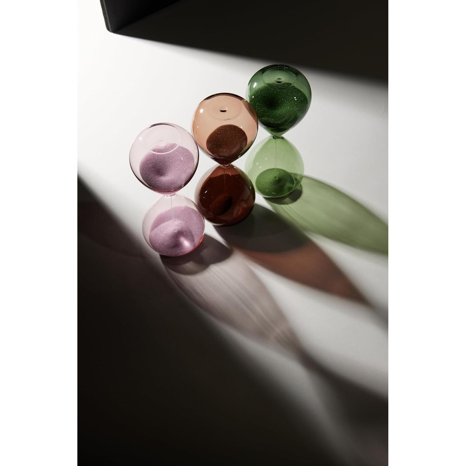 Reloj de Arena Decorativo DesignWorks Ink 15 Minutos Ombre Verde 16.5 cm