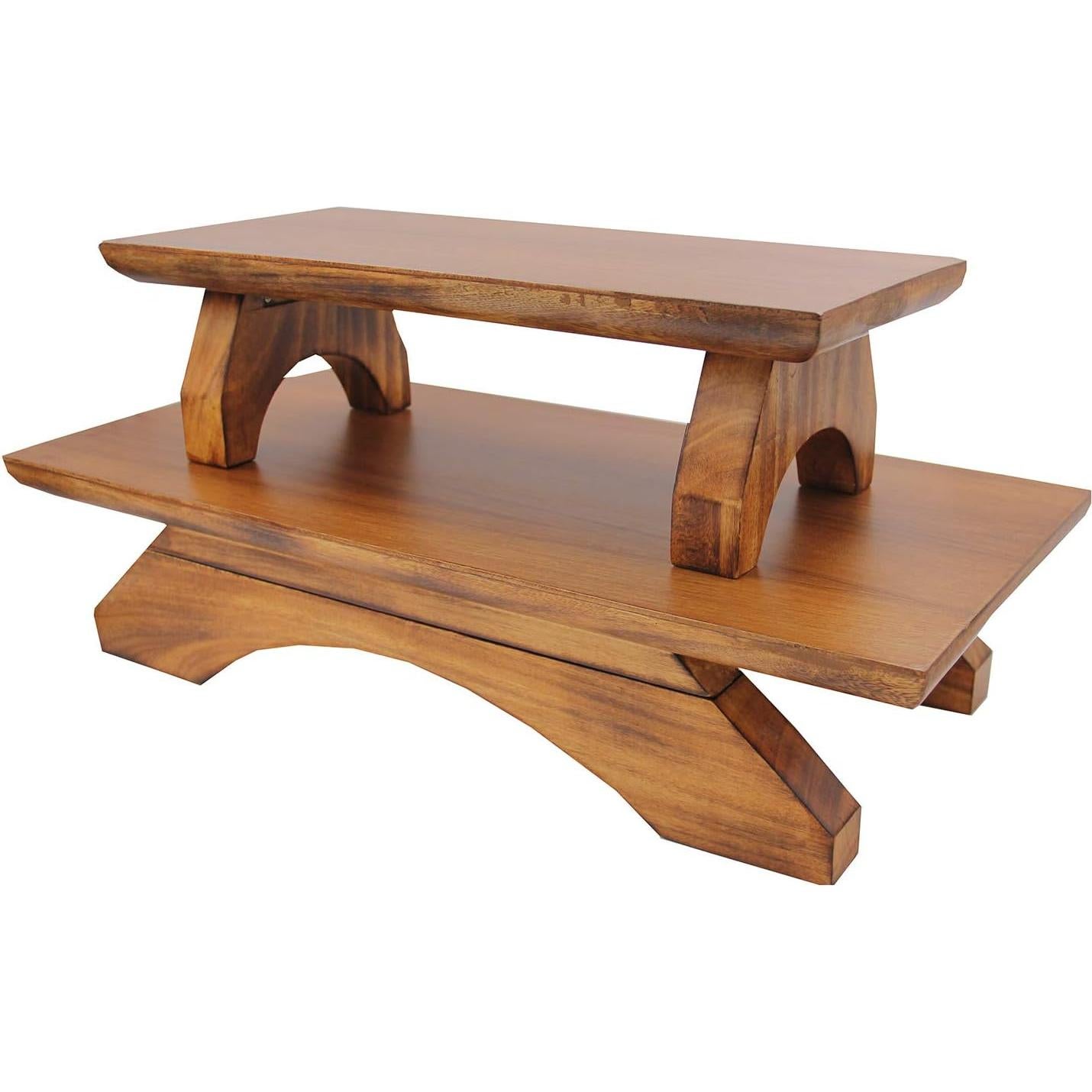 Altar Personal de Madera Sólida DharmaObjects 23 cm para Meditación