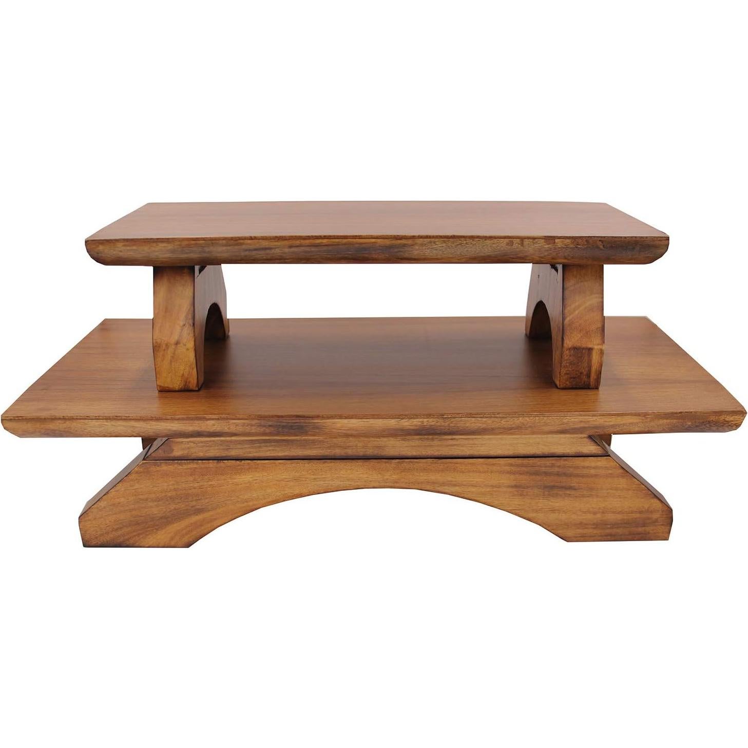 Altar Personal de Madera Sólida DharmaObjects 23 cm para Meditación