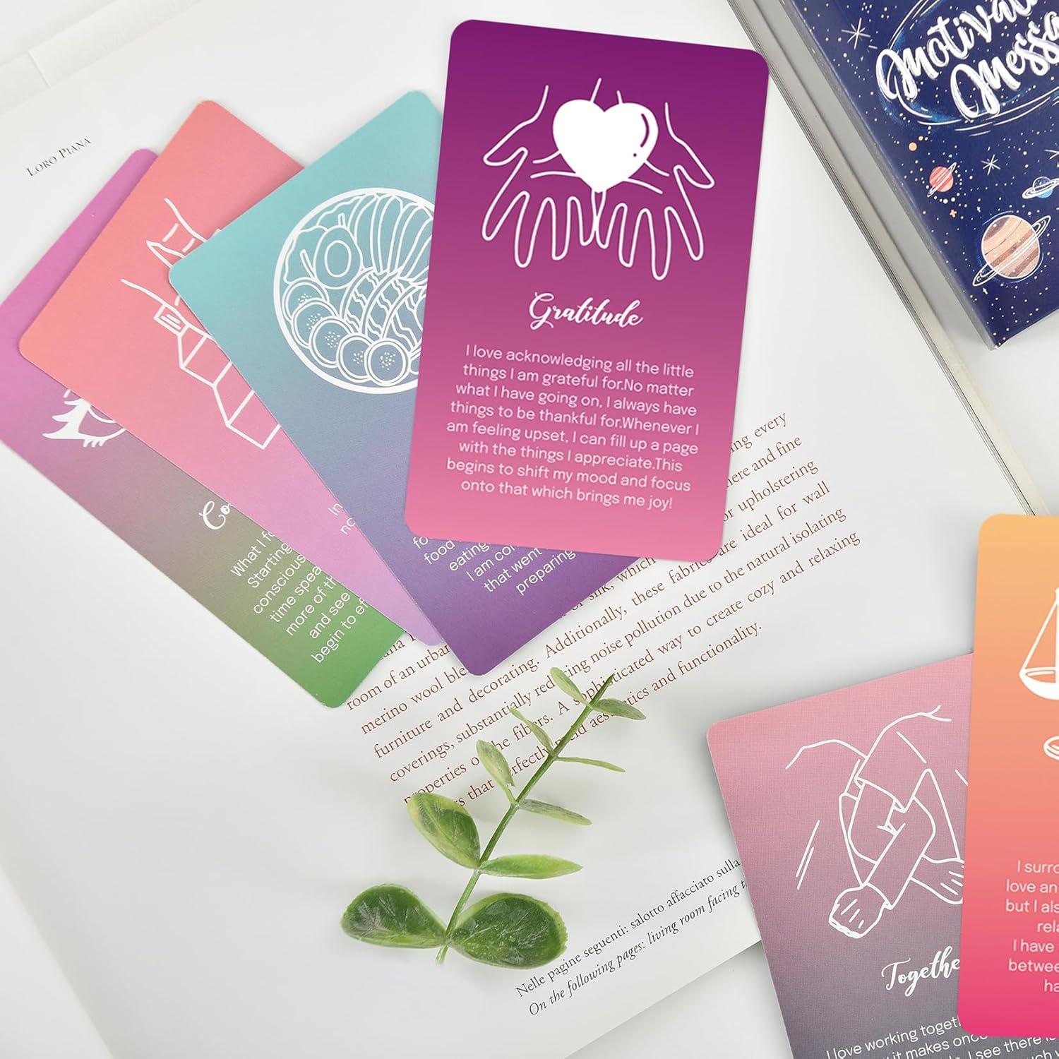 Tarjetas de Afirmaciones Positivas A ART·ZONE 52 Pcs 9.7x6 cm