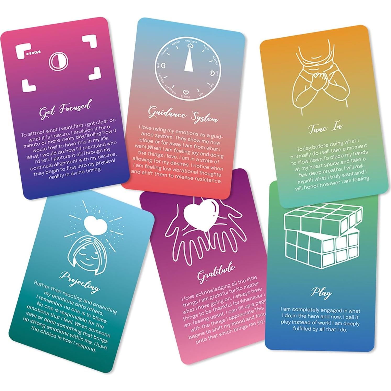 Tarjetas de Afirmaciones Positivas A ART·ZONE 52 Pcs 9.7x6 cm