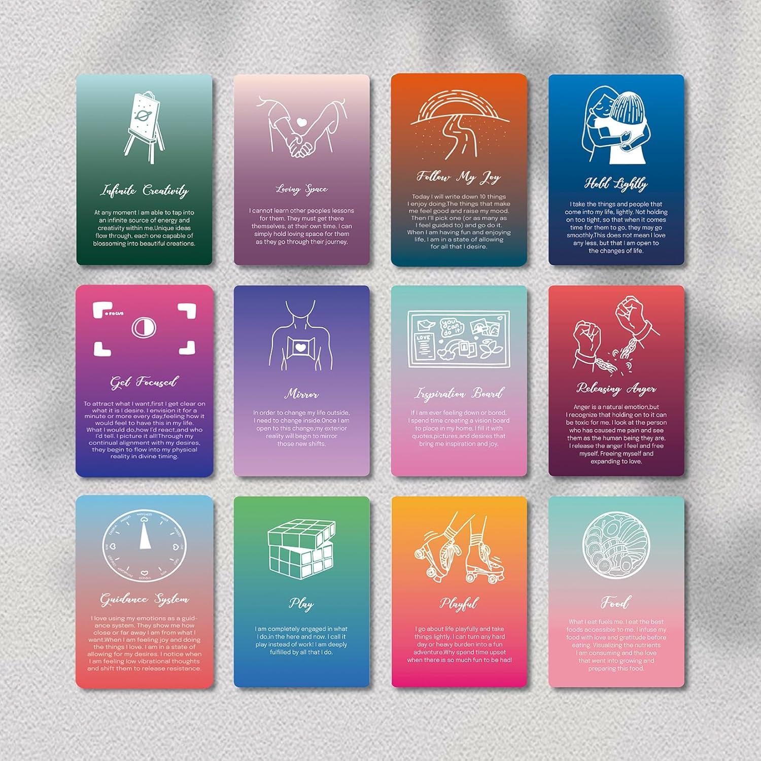 Tarjetas de Afirmaciones Positivas A ART·ZONE 52 Pcs 9.7x6 cm