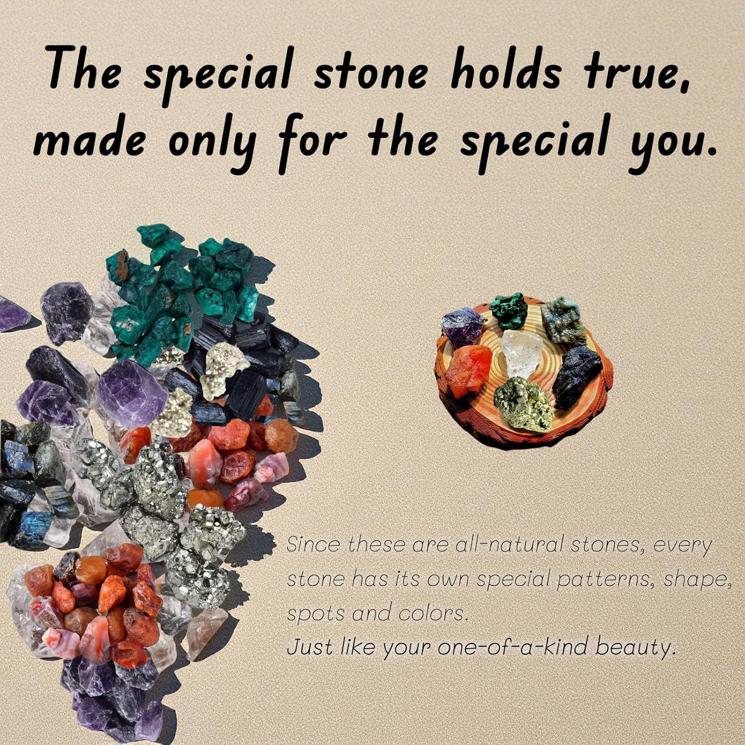 Conjunto de Cristales Naturales AGG - 7 Piedras Chakra 15x15 cm