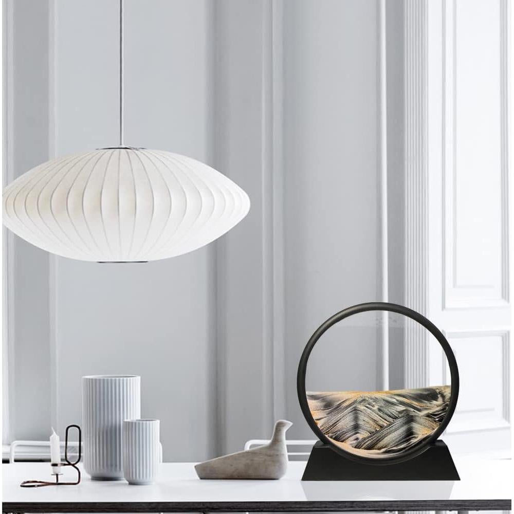 Arte de Arena en Movimiento Muyan 3D Redondo 17.78 cm Negro