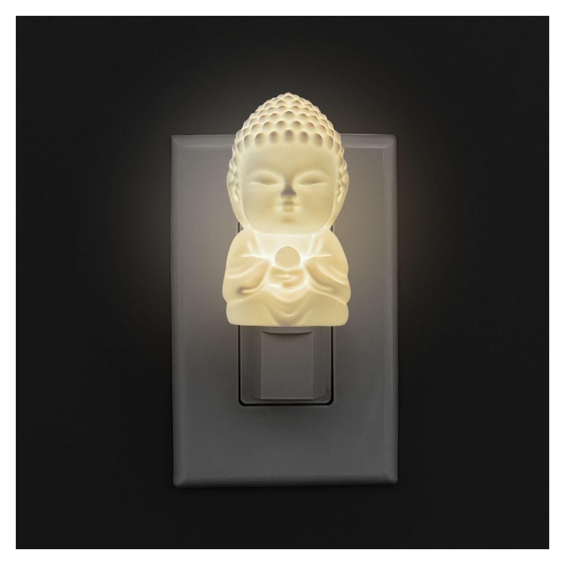 Luz Nocturna Baby Buddha Enchufable con Sensor Automático