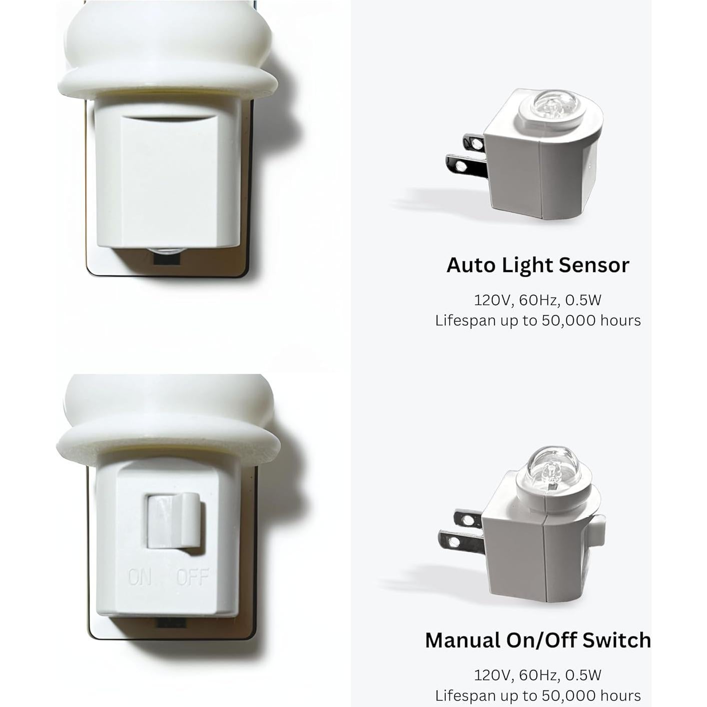 Luz Nocturna Baby Buddha Enchufable con Sensor Automático